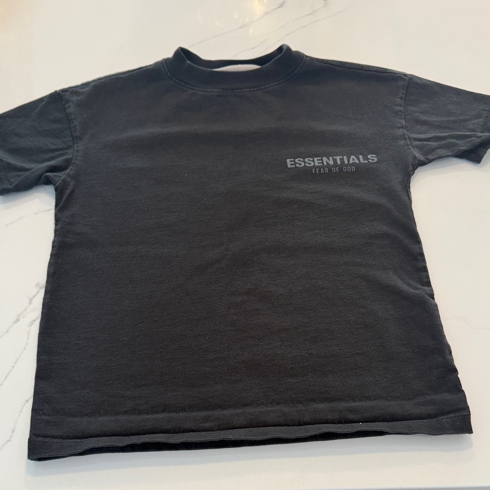 Essentials Fear of God Black T-Shirt Youth Sz 8